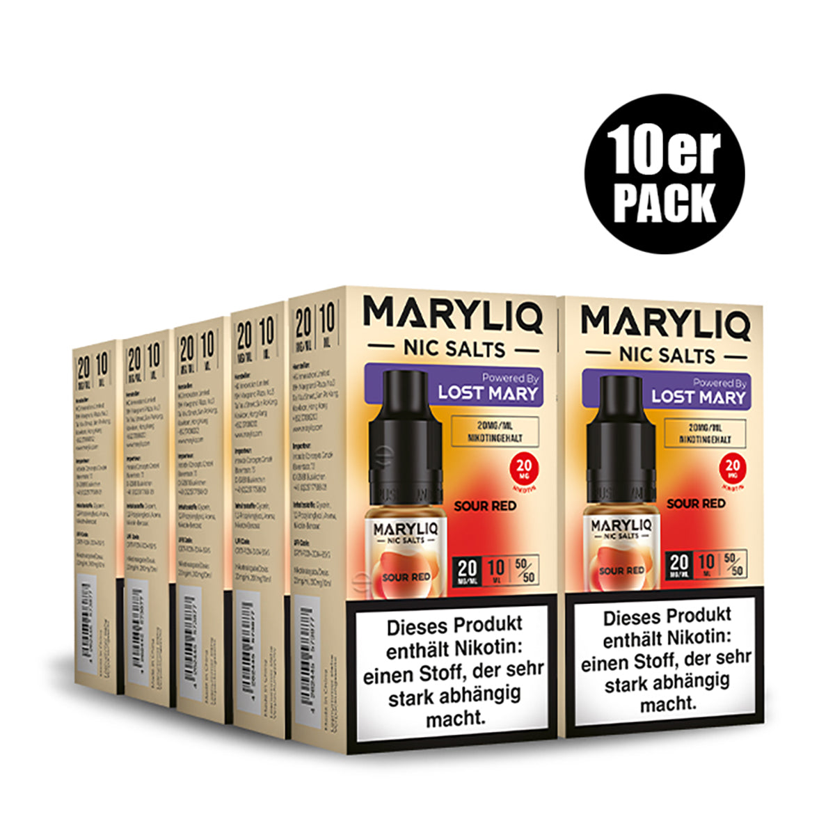 ELF BAR - Maryliq Sour Red 20mg Nikotin