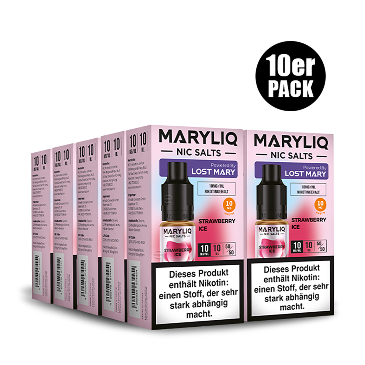 ELF BAR - Maryliq Strawberry Ice 10mg Nikotin